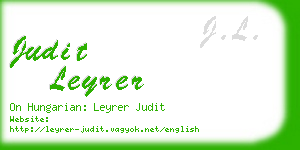 judit leyrer business card
